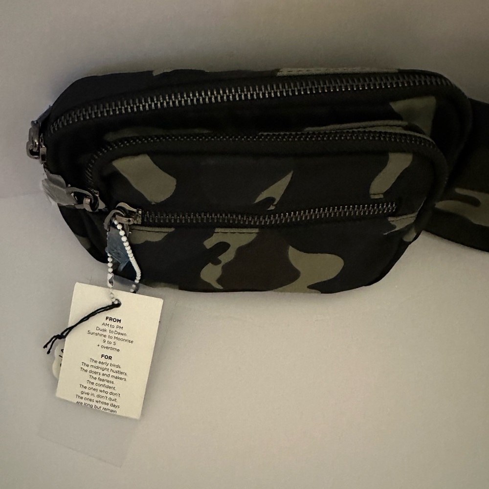 SOL AND SOLENE Camo Hip Hugger belt bag Brand New!